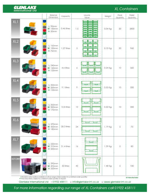 XL Storage Containers Glenlake International Ltd